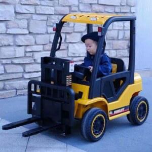 아기 전동차 지게차 중장비 유아 단일 키즈 붕붕카 노란색(기본모터) 노랑 아이 4.5A