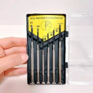 (6p) 드라이버세트 안경용 십자 일자 수공구 미니 /안경드라이버/시계용/정밀공구/수리용/소형가전/장난감