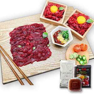 국내산 소고기 육사시미+육회 550g 3팩