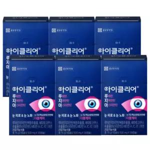 종근당건강 아이클리어 루테인 지아잔틴 아스타잔틴 500mg x 30캡슐 6박스