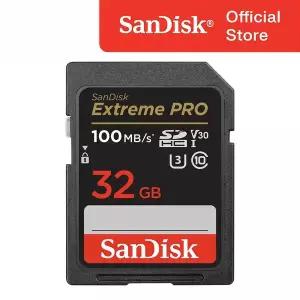 [샌디스크]SanDisk Extreme Pro SD Card V30 32GB 32기가 4K UHD 고속전송 고해상도 메모리카드 SDSDXXO