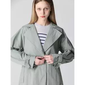 [하프클럽/레노마레이디]플라이 A라인 벨티드 트렌치코트 (택가격 299000원