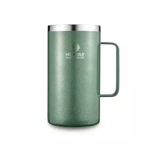 스텐 보온보냉 손잡이 머그컵 670ml 그린)