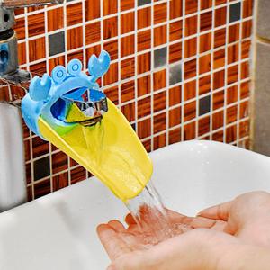 세면대 수도꼭지 연장 탭 꽃게/연장탭/물튐방지/보조기/연장홀더/연장캡/수도/커버/아기/유치원/어린이집