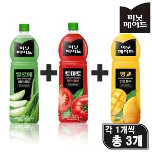 [과즙음료 혼합 세트] 미닛메이드 3종 혼합 알로에 1개 + 토마토1개 + 망고1개 총 3페트