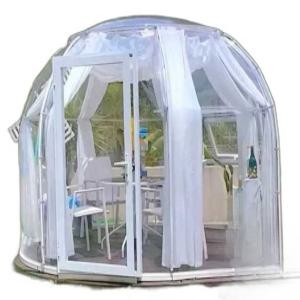 투명 돔 비닐천막 야외 바람막이 리조트 카페 정원 창