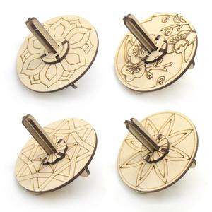 나무팽이 팽이만들기 전통문양 전통놀이 색칠놀이 만들기재료