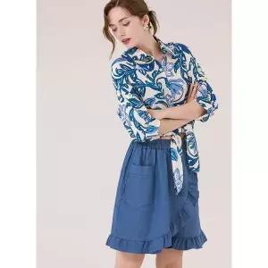 [막스까르띠지오]라비올리 밴딩 프릴 5부 스커트 팬츠_P397403271