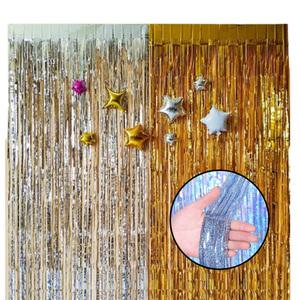 장식 커튼 파티 1p 가랜드 은박 생일 데코 벽면 수술 반짝이 이벤트 소품 배경