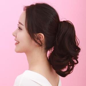 [LF1NLR39_56]포니테일 웨이브 파마머리가발 집게핀 가발