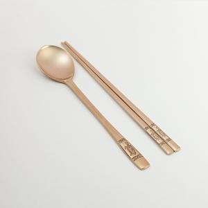 서촌유기 방짜 유기 장수기원 거북 1인용수저세트