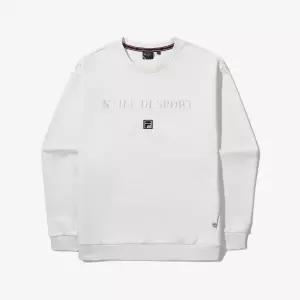 [롯데백화점]휠라 테니스 베이직 맨투맨 (FS2POG3311X_OWH)