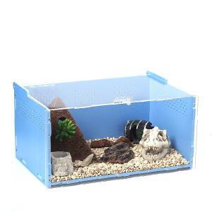 포맥스 파충류 사육장 표준박스 투명 소형 나무 우드 키우기