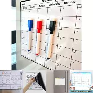 붙이는 화이트보드 냉장고 자석 보드판 일정표 달력/플랜표/행사표/메인/보드표/월별/칠판/월중/행사/계획