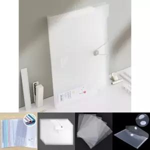 (8포켓 타입) 사무실 학교 학원 서류정리 A4 클리어파일/화일/L자/홀더/투명/L화일/서류/비닐/클리어/파일