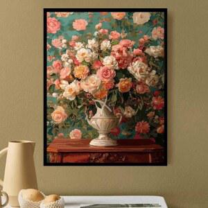 DIY 유화그리기 위메이크페인팅 명화그리기 아트 로즈 인테리어 나이트