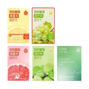 라이블링 클렌즈 레몬 ,자몽 ,매실 ,샤인머스켓 ,그린케어 중 택1 15ml 30포
