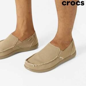 크록스 산타쿠르즈 멋쟁이 남자 슬립온 로퍼 카키