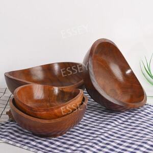 나무 그릇 우드볼 샐러드볼 원목그릇 과자 식기 17.5cm