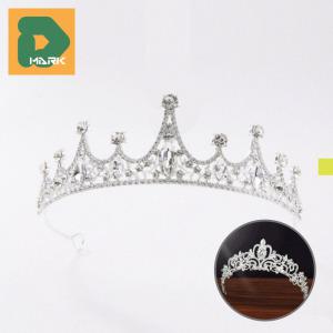 웨딩티아라 셀프 머리 악세사리 크라운 드레스 장식 큐빅 결혼 생일 결혼식 티아라 왕관 소품 머리띠 신부