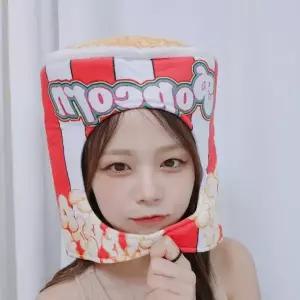 학예회 소품 팝콘 탈 1P 생일 모자 머리 파티 축하 사진 이벤트 행사