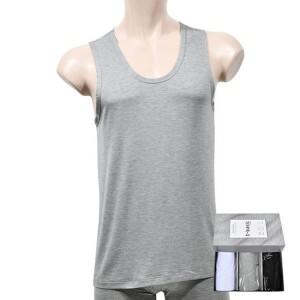 su 트라이) 3가지 컬러로 구성된 남성 런닝 3매입 커플잠옷 파자마 원피스잠옷 여름잠옷