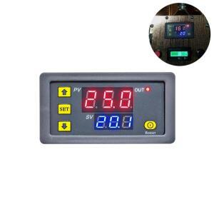 AC 110V 디지털 시간 지연 릴레이 듀얼 LED 사이클 타이머 제어 스위치 조정 가능한