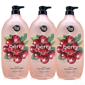 샤워메이트 파머스 바디워시 크랜베리향 1.2L 3개