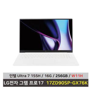 LG전자 그램 프로17 17ZD90SP-GX76K SSD 256GB+16GB+Win11+한컴+무선마우스+패드 KW