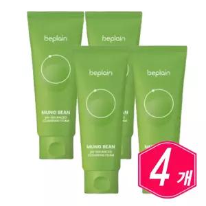 비플레인 NEW 녹두 약산성 클렌징폼 160ml x 4개 대용량 폼클렌징 세안 클렌저