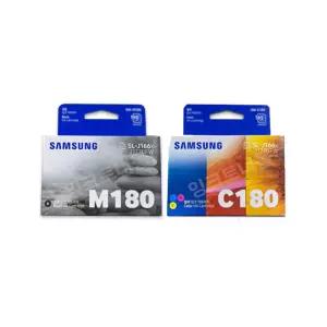 *삼성 정품잉크 INK-M180(검정) / INK-C180(3색컬러) 세트 SL-J1660 J1663 J1665