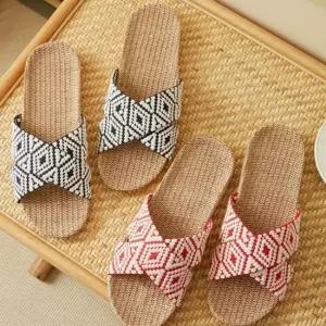 여름 휴가 바캉스 휴양지 왕골 해변룩 슬리퍼 여름슬리퍼 왕골 해변슬리퍼 왕골슬리퍼