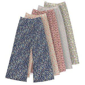 [유니미스]유니미스 여성 9부 여름 플라워 냉감 몸빼바지 파자마 수면바지