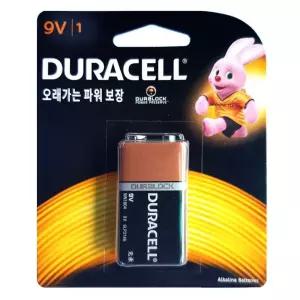 듀라셀 알카라인 건전지 9V/전지/건전지/충전지/리모콘/전자기기/랜턴/배터리/밧데리/교체용/리필용