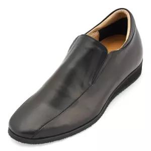 3cm~5cm 키높이 조절가능 천연면피소가죽 맞춤수제화 MARU-4553(BK)