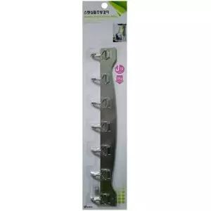 주방 벽면 수납 소품 걸이 미니 7고리 씽크대용품 정리 주방 다용도 씽크대용품 도구 주방도구