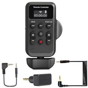 파나소닉, 소니, 캐논과 호환되는 일렉트로니파이 무선 LANC 카메라 리모컨 - 줌, 2.5mm 잭, 2.4GHz 무선 수신기, 3.3인치 LANC 케이블, 비디오 녹화용 압력 감지 로커 제어