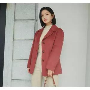 [올리비아하슬러]울믹스 더블카라 버튼코트_OHDWJK201 OHDWJK201