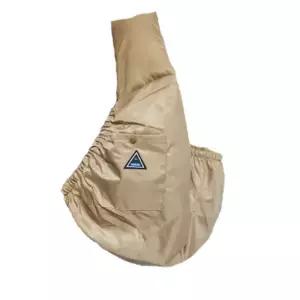 오늘멍냥 브라운 깃털 포대기 강아지 이동가방 앞가방 애견