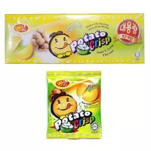 포테이토 크리스프 샤워크림맛 15gx52개입 간식 과자 초코렛
