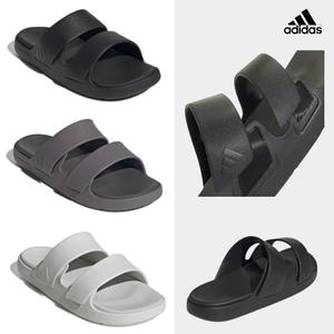 아디다스 남여공용 편한 스트랩 샌들 슬라이드 슬리퍼 직장인 학생 실내화 커플