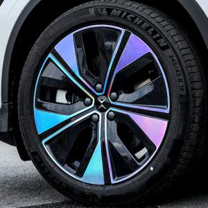 볼보 폴스타2 19인치 휠스티커 휠 커버 홀로그램 카본 랩핑 튜닝용품