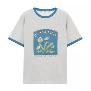 [AK수원점]  프린팅 오가닉 반팔 면 티셔츠(KSZ2QK47)