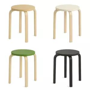 비카 루노 원목스툴 45cm 원형스툴 보조의자 마리우스 라운드스툴 협탁 화장대의자