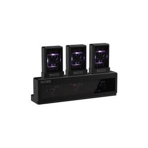 데코키 DK-스테이션 M.2 SSD 인클로저 허브, DK-디스크(SSD 인클로저) 3X, DK-HUB 1X, USB 3.2 Gen2 10Gbps, RGB LED(블랙)