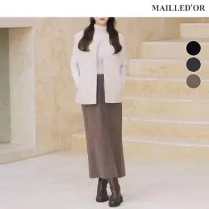 [홈쇼핑인기]캐시미어울 블렌디드 하프밀라노 니트 스커트