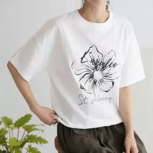 라젤링 라운드 스트링 린넨 반팔 티셔츠_M4118