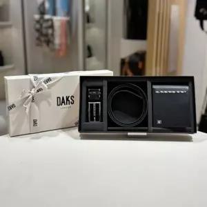 [닥스](강남점)[지갑벨트세트] 블랙 체크 반지갑&블랙 체크 소가죽 자동벨트 DBWA5E905BKDBBE5E990BK