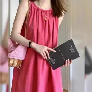 [이쁘다] 플레어 핑크 민소매 원피스