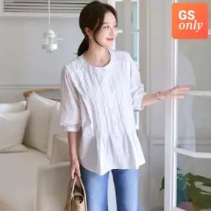 [키첼] [GS단독] 리리에 핀턱 7부 블라우스